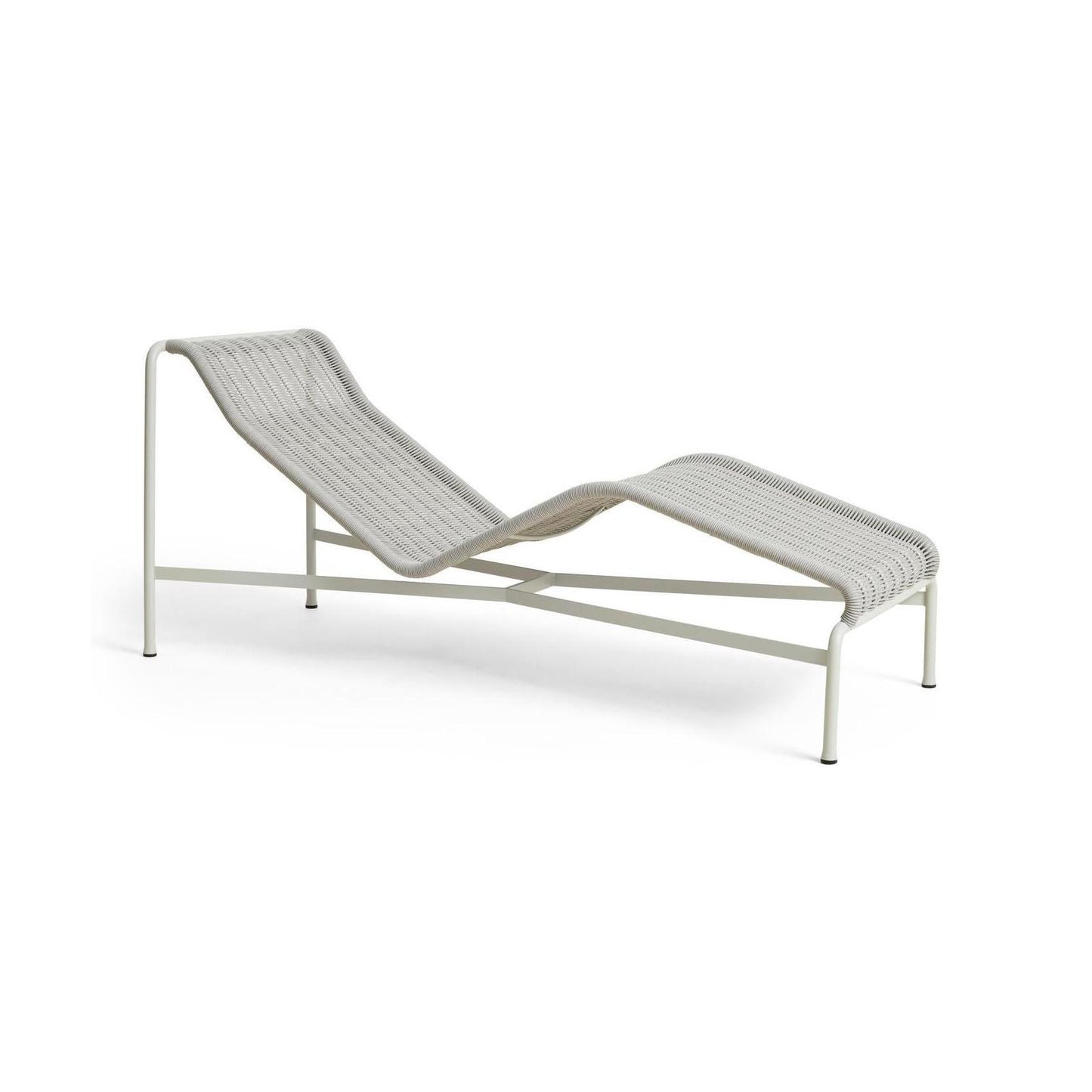 HAY Palissade Cord Chaise Longue Sky Grey