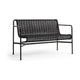 HAY Palissade Cord tuinbank met armleuning Anthracite