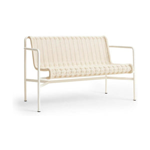 HAY Palissade Cord tuinbank met armleuning Cream White