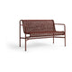 HAY Palissade Cord tuinbank met armleuning Iron Red