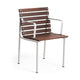 HAY Traverse tuinstoel met arm geolied essen