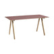 HAY Copenhague CPH 10 bureau 160x80 cm Burgundy linoleum/gelakt eiken