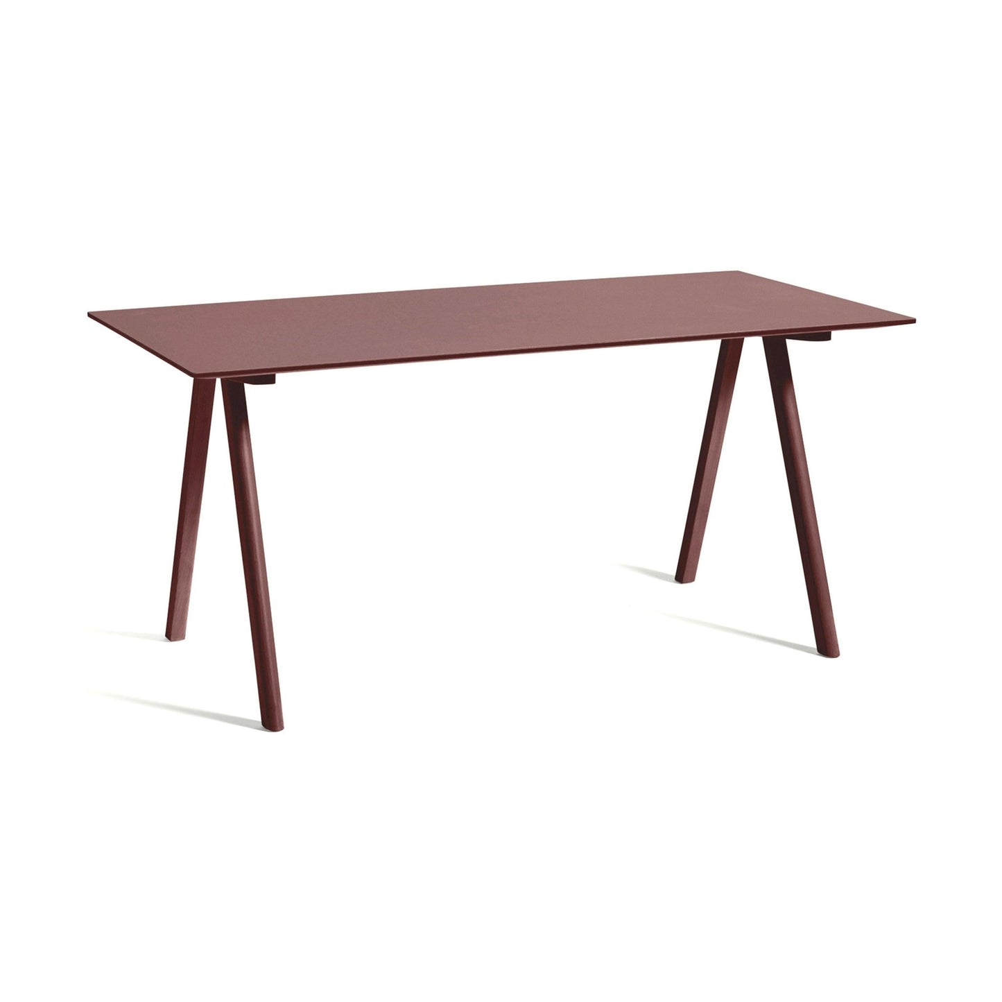 HAY Copenhague CPH 10 bureau 160x80 cm Burgundy linoleum/bordeaux gelakt eiken