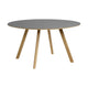 HAY Copenhague CPH 25 Round eettafel Ø140 cm grijs linoleum eiken