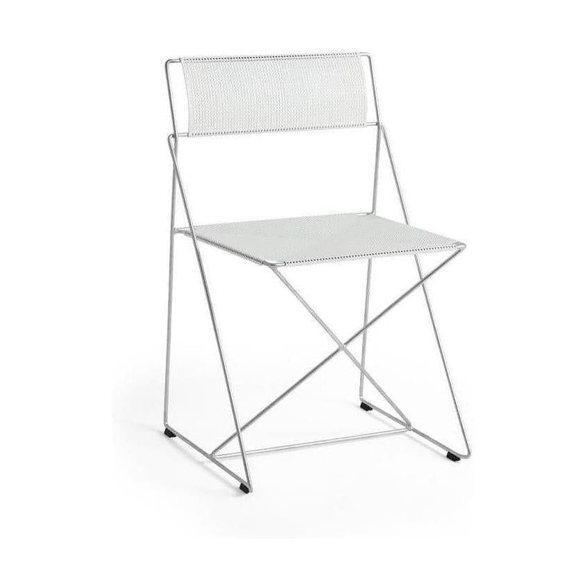 HAY X-Line eetkamerstoel gegalvaniseerd staal Chalk White