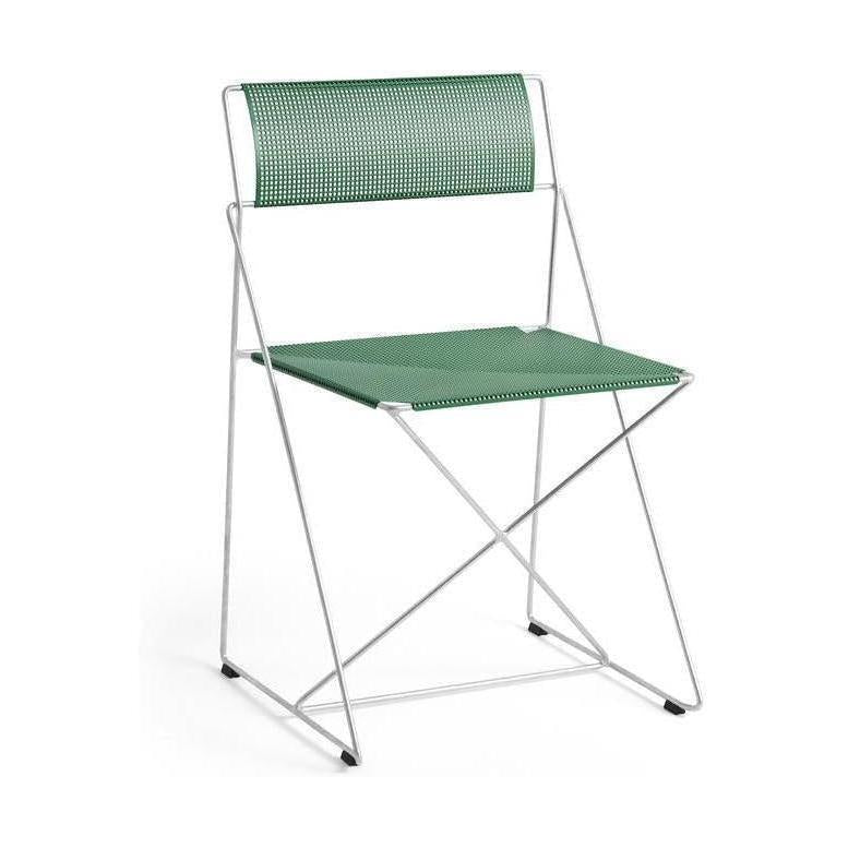 HAY X-Line eetkamerstoel gegalvaniseerd staal Leek Green
