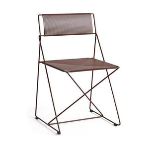 HAY X-Line eetkamerstoel gepoedercoat staal Iron Red