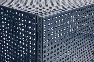 HAY Perforated kast large Steel Blue