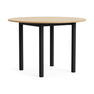 HAY Annex Round eettafel Ø110 cm gelakt eiken/Charcoal