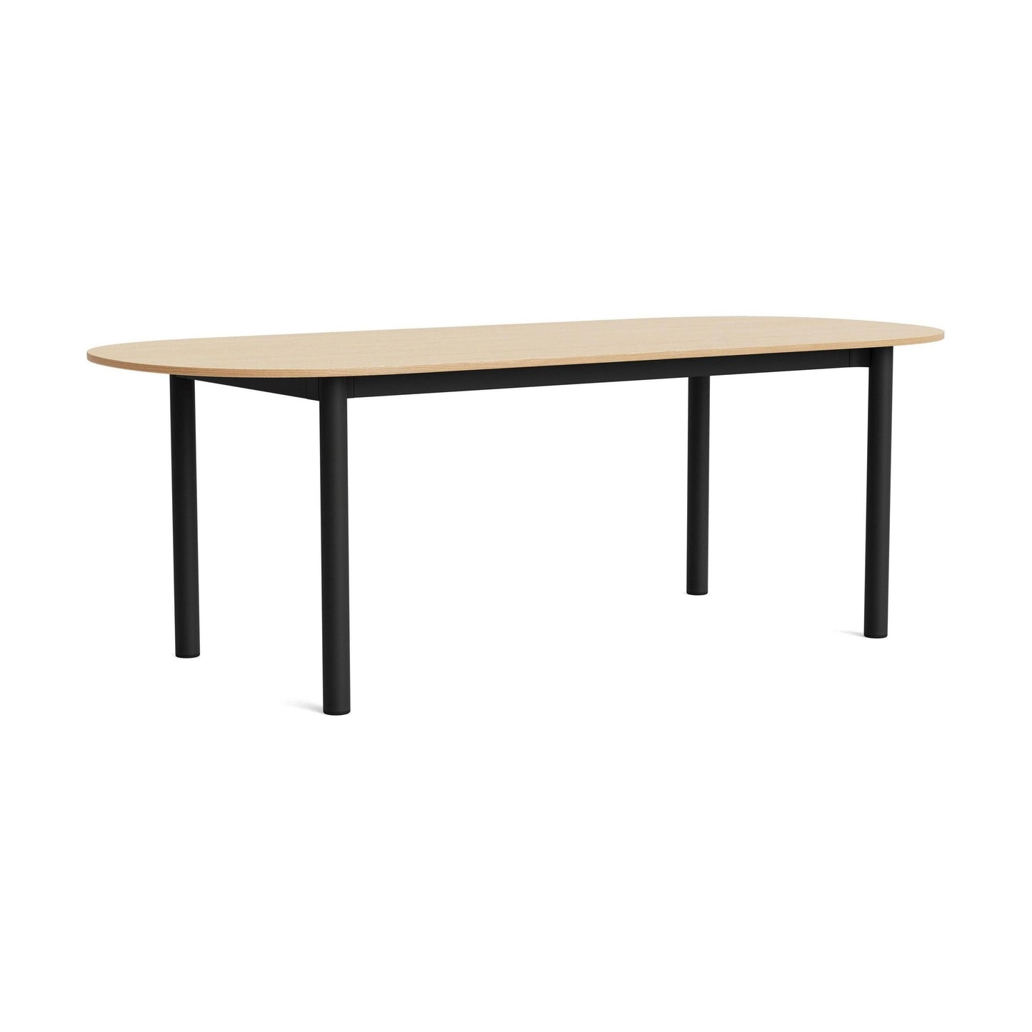 HAY Annex Oblong eettafel 220x95 cm gelakt eiken/Charcoal
