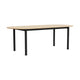 HAY Annex Oblong eettafel 220x95 cm gelakt eiken/Charcoal