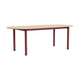HAY Annex Oblong eettafel 220x95 cm gelakt eiken/Barn Red