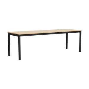 HAY Annex Flush eettafel 240x80 cm gelakt eiken/Charcoal
