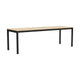 HAY Annex Flush eettafel 240x80 cm gelakt eiken/Charcoal
