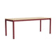 HAY Annex Flush eettafel 200x80 cm gelakt eiken/Barn Red