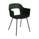 HAY Layout 211 eetkamerstoel Bottle Green zwart staal