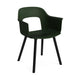 HAY Layout 221 eetkamerstoel Bottle Green zwart eiken