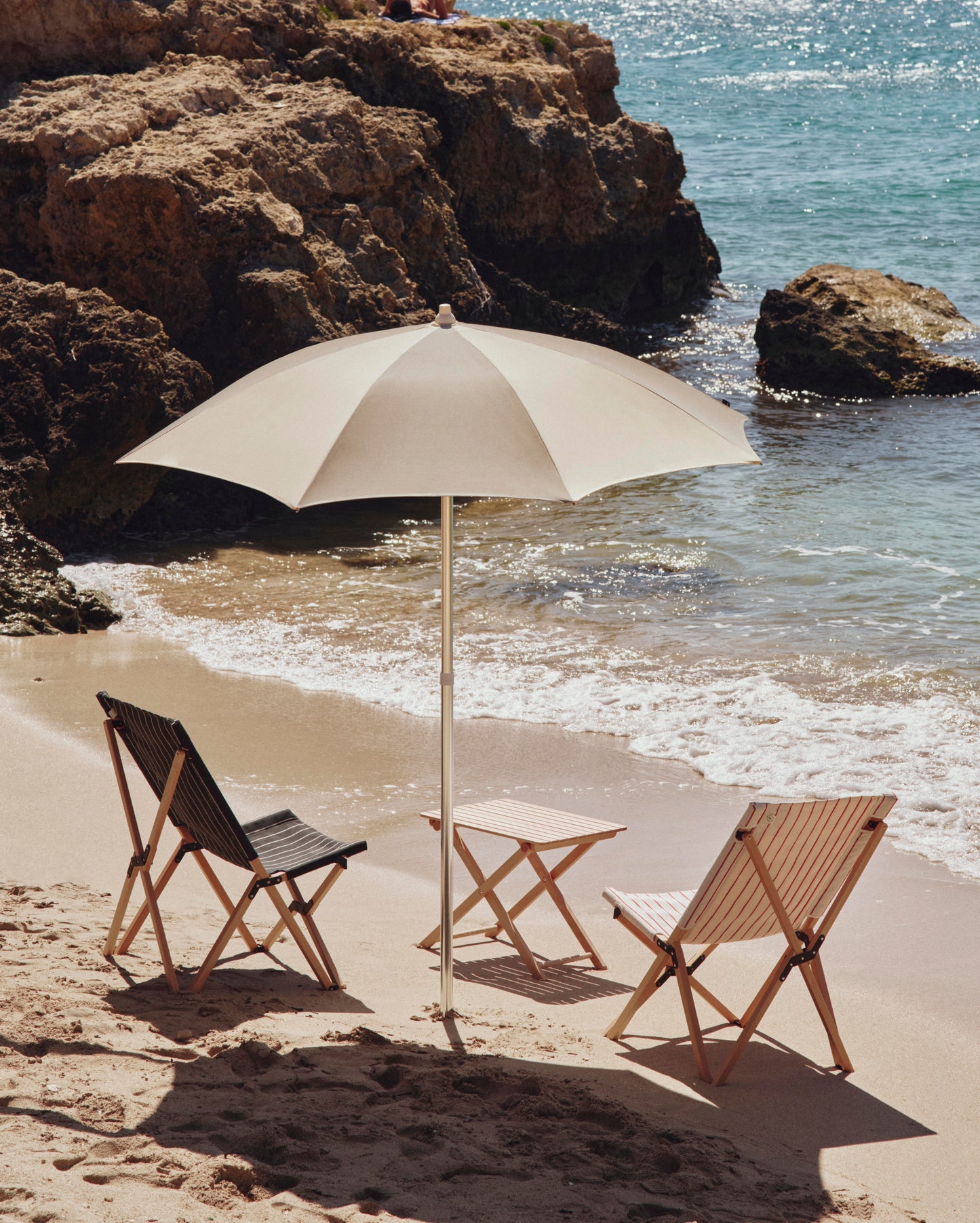 HAY Terrazza Octagon parasol Off-White / Grey