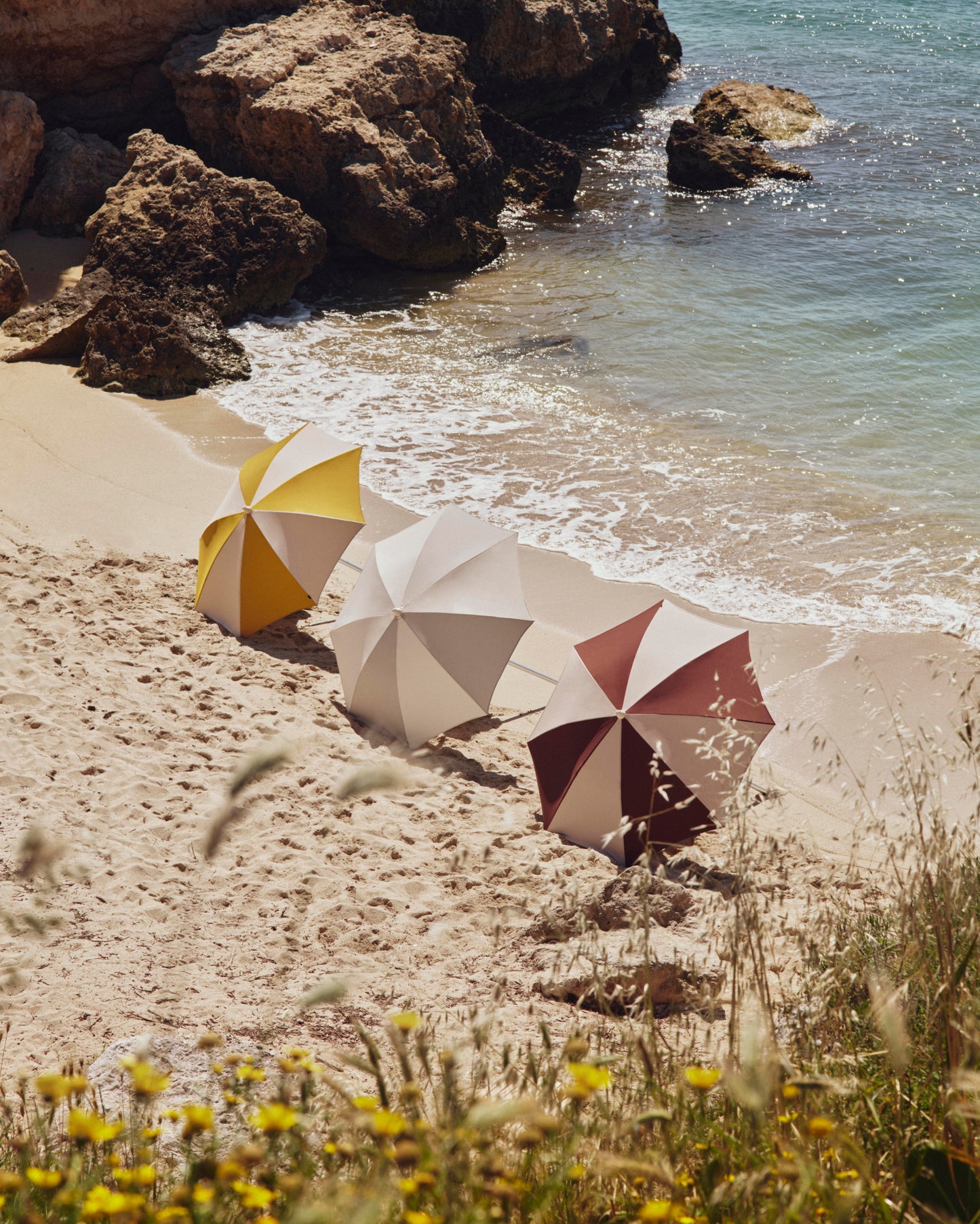 HAY Terrazza Octagon parasol Off-White / Grey