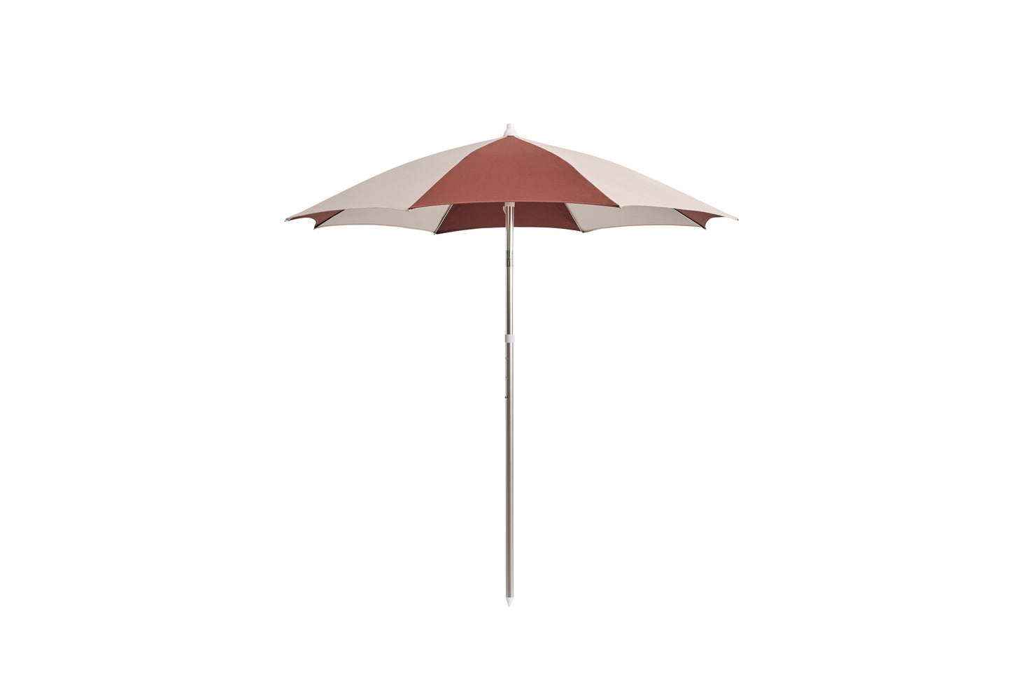 HAY Terrazza Octagon parasol Off-White / Burgundy