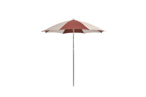 HAY Terrazza Octagon parasol Off-White / Burgundy