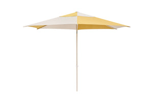 HAY Terrazza Hexagon parasol Off-White / Ochre
