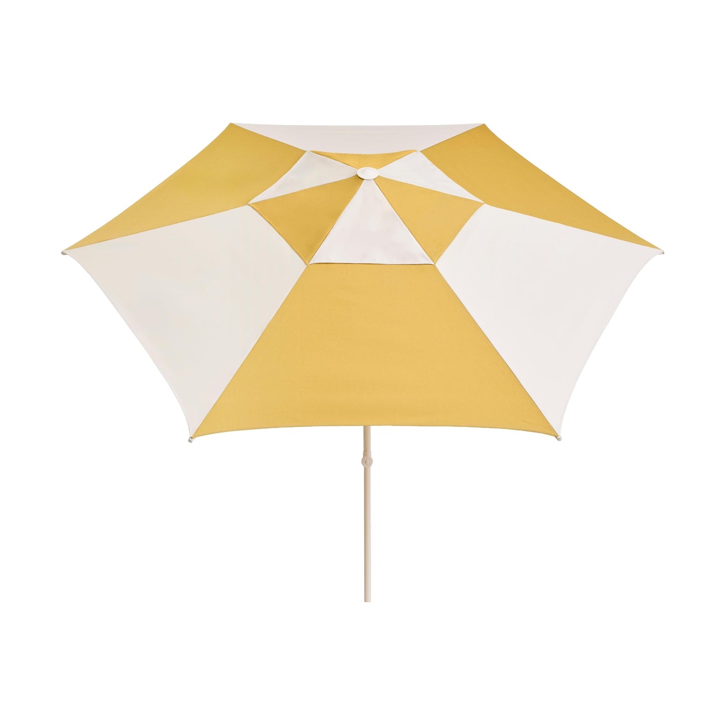 HAY Terrazza Hexagon parasol Off-White / Ochre
