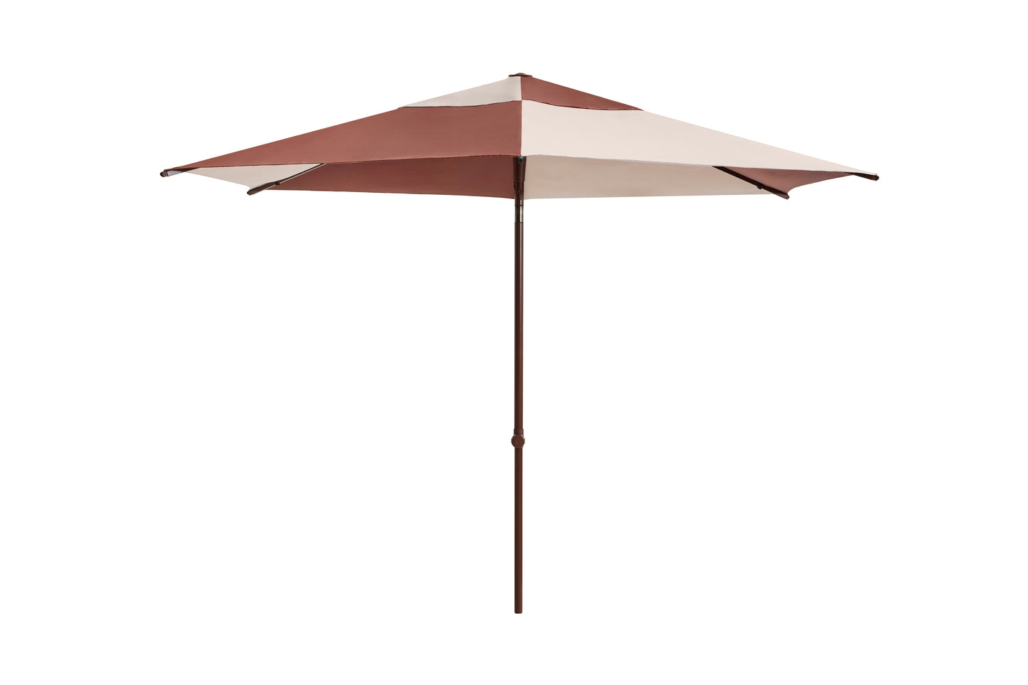 HAY Terrazza Hexagon parasol Off-White / Burgundy