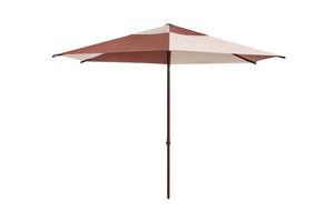 HAY Terrazza Hexagon parasol Off-White / Burgundy