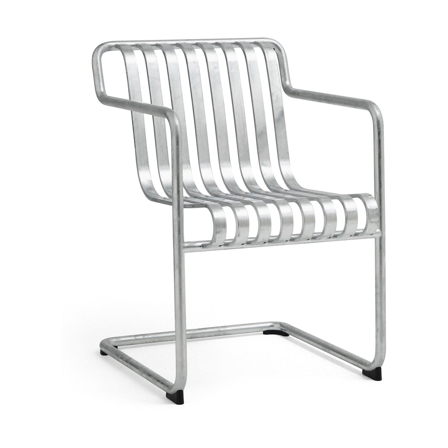 HAY Palissade Cantilever Dining tuinstoel met arm Hot Galvanised