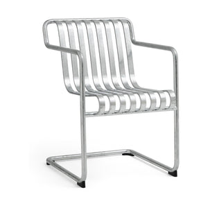 HAY Palissade Cantilever Dining tuinstoel met arm Hot Galvanised