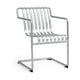 HAY Palissade Cantilever Dining tuinstoel met arm Hot Galvanised