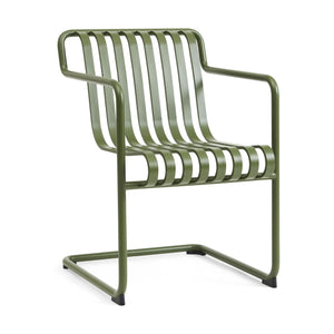 HAY Palissade Cantilever Dining tuinstoel met arm Olive