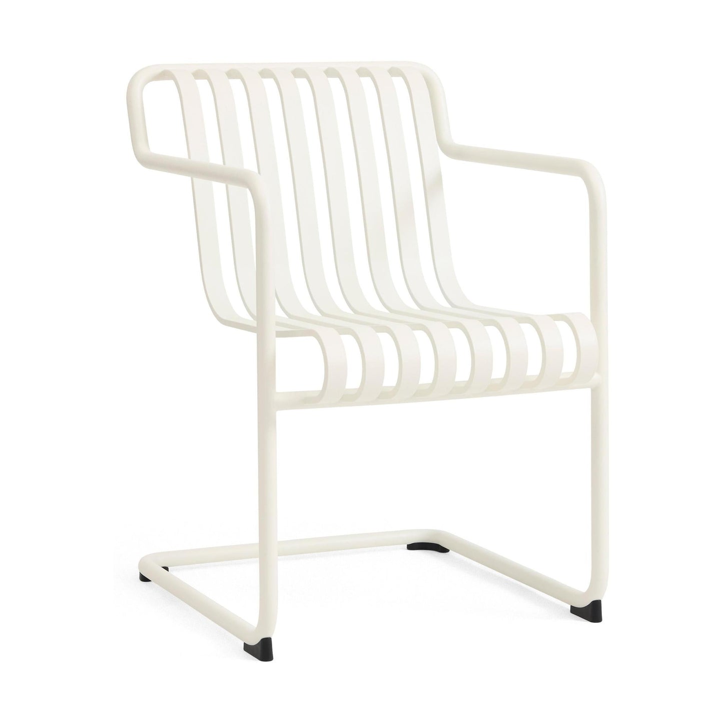HAY Palissade Cantilever Dining tuinstoel met arm Cream White