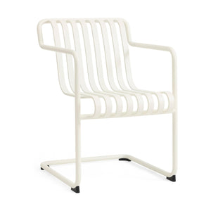 HAY Palissade Cantilever Dining tuinstoel met arm Cream White
