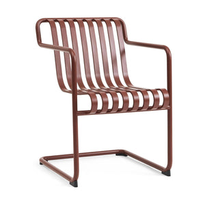 HAY Palissade Cantilever Dining tuinstoel met arm Iron Red