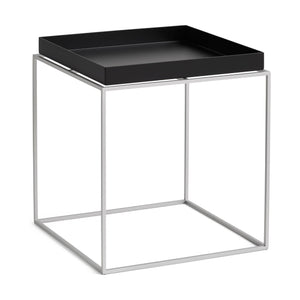 HAY Tray Medium bijzettafel 40x40 cm Black / Silver