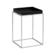 HAY Tray Small High bijzettafel 30x30 cm Black / Silver