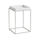 HAY Tray Small High bijzettafel 30x30 cm White / Silver