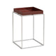HAY Tray Small High bijzettafel 30x30 cm Chocolate / Silver