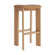 HAY Chisel 30 barkruk H75 Grano Cognac/gelakt eikenhout