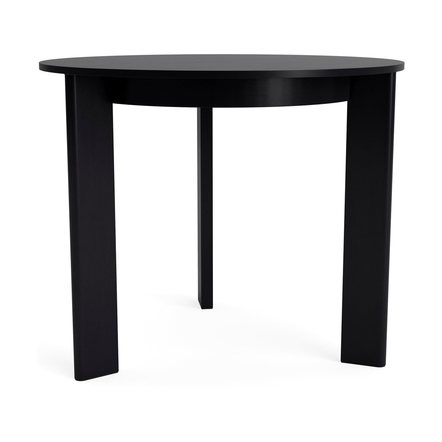 HAY Chisel 20 eettafel rond Ø90 cm zwart gelakt eiken