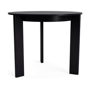 HAY Chisel 20 eettafel rond Ø90 cm zwart gelakt eiken