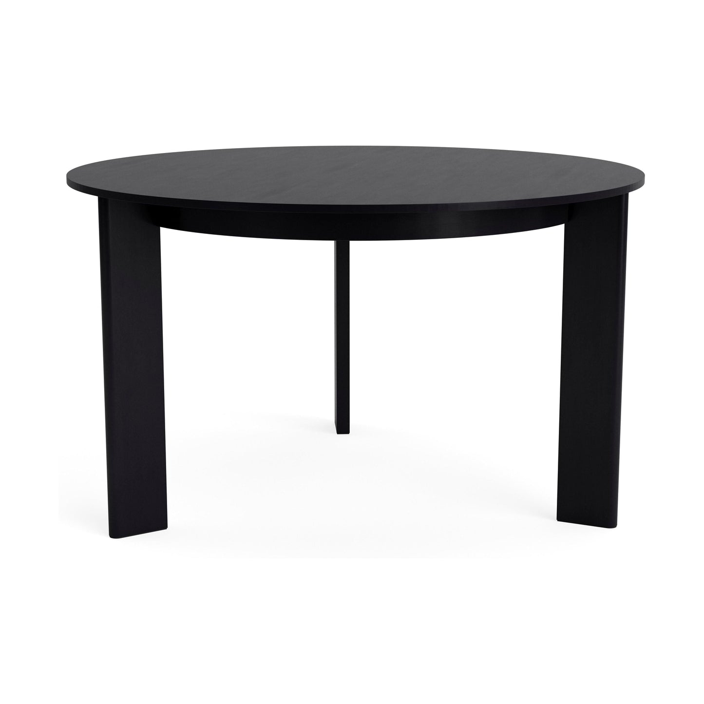 HAY Chisel 20 eettafel rond Ø127 cm zwart gelakt eiken