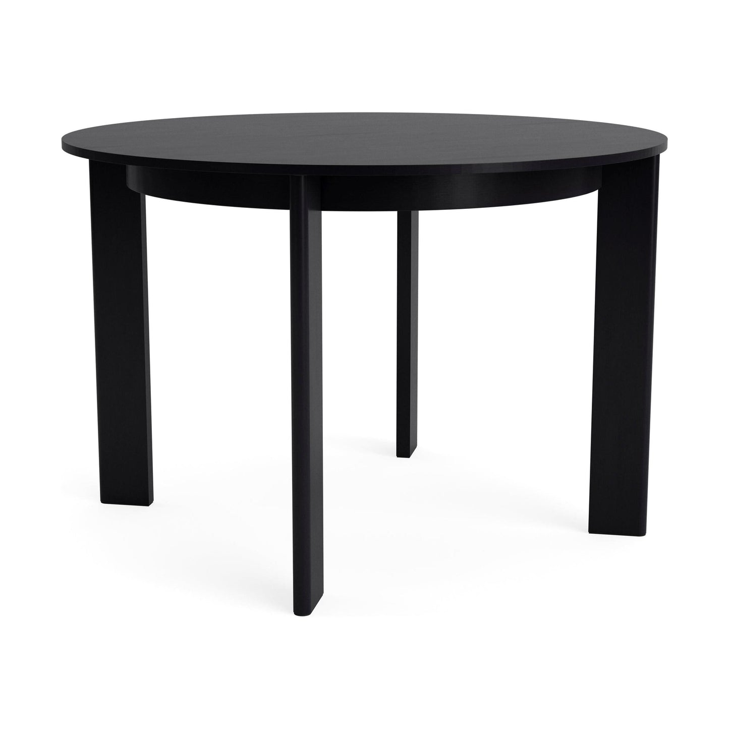 HAY Chisel 25 eettafel rond Ø110 cm zwart gelakt eiken