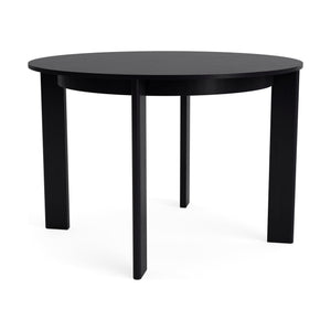 HAY Chisel 25 eettafel rond Ø110 cm zwart gelakt eiken