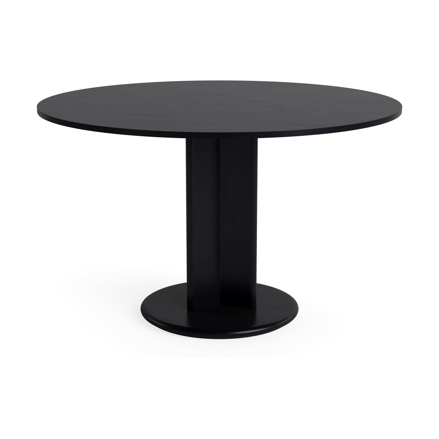 HAY Chisel 29 eettafel rond Ø120 cm zwart gelakt eiken