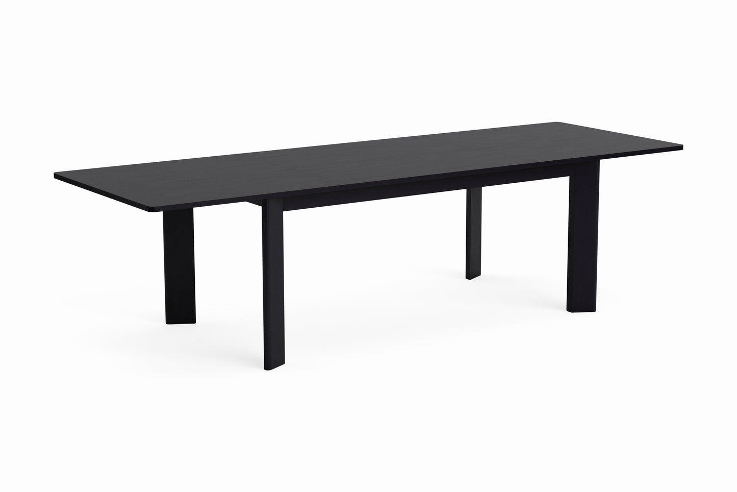 HAY Chisel 630 uitschuifbare eettafel 180/280x95 cm zwart gelakt eiken