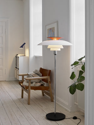 Louis Poulsen PH 80 vloerlamp Opal White/Chrome