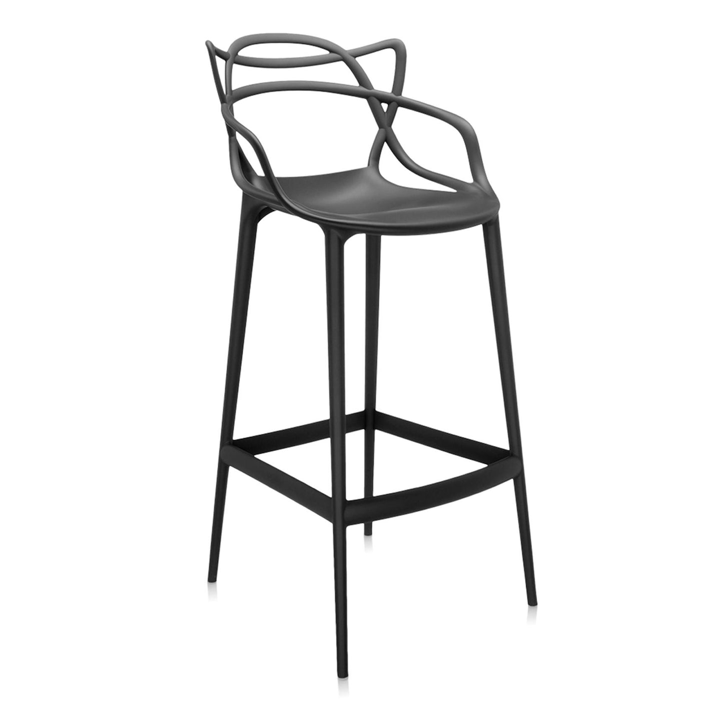 Kartell Masters barkruk H75 Zwart